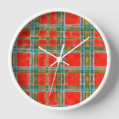 MAC BAIN TARTAN-ronde wandklok (Voorkant)