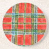 MAC BAIN TARTAN Round Sandstone Onderzetter (Voorkant)