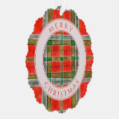MAC BAIN TARTAN Schulpapier Ornament Kaart (Rechts)