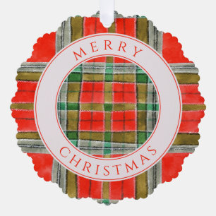 MAC BAIN TARTAN Schulpapier Ornament Kaart