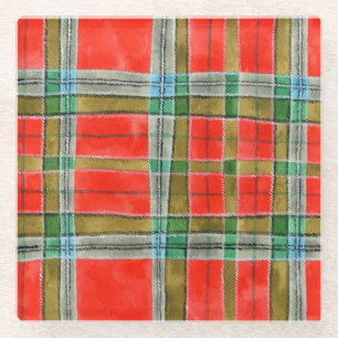 MAC BAIN TARTAN Square Glass Onderzetter