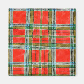 MAC BAIN TARTAN Square Magnet (Voorkant)