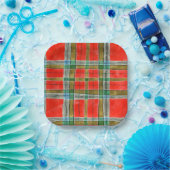 MAC BAIN TARTAN Square Paper Borden Papieren Bordje (Feest)