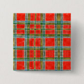 MAC BAIN TARTAN Square Pin Button (Voorkant)