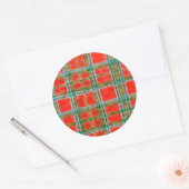 MAC BAIN TARTAN Stickers met grote ronde (Envelop)