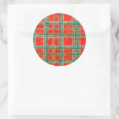 MAC BAIN TARTAN Stickers met grote ronde (Tas)