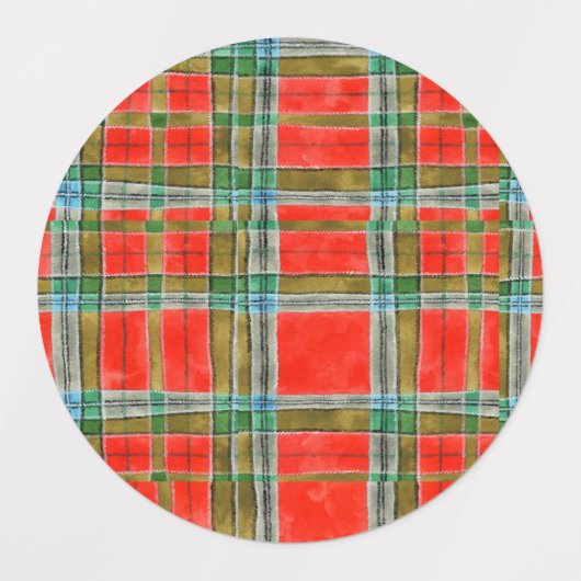 MAC BAIN TARTAN Waterbestendige labels (Design 2)