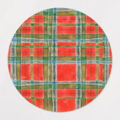 MAC BAIN TARTAN Waterbestendige labels (Design 1)