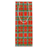 MAC BAIN TARTAN Wijn Gift Bag Cadeautas (Achterkant)