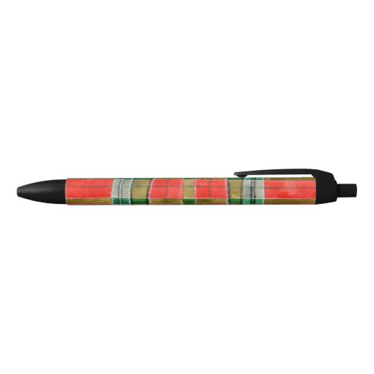 MAC BAIN TARTAN Zwarte Inktpen Zwarte Inkt Pen (Bovenkant)
