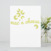 Mac Cheese - Fun Chef Humor Menu (Staand voorkant)