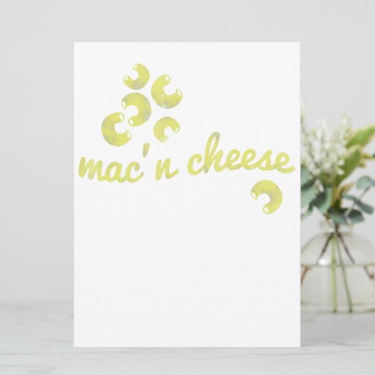 Mac Cheese - Fun Chef Humor Menu (Staand voorkant)