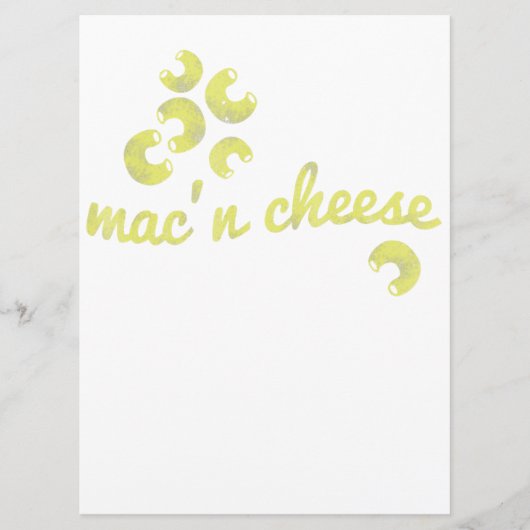 Mac Cheese - Fun Chef Humor Menu (Voorkant)