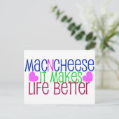 Mac & Cheese Life Briefkaart (Staand voorkant)