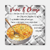 Mac & Cheese Recipe Magneet (Voorkant)