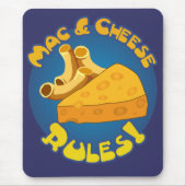 Mac & Cheese Rules Mousepad Muismat (Voorkant)