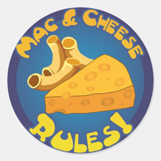 Mac & Cheese Rules Sticker (Voorkant)