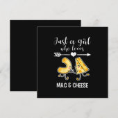 Mac & Cheese T-shirt Grappig Mac en Cheese Liefheb Kaart (Voorkant / Achterkant)