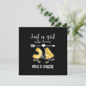 Mac & Cheese T-shirt Grappig Mac en Cheese Liefheb Kaart (Staand voorkant)