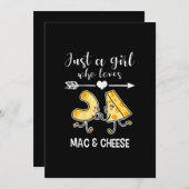 Mac & Cheese T-shirt Grappige Mac en kaas liefhebb Feestdagenkaart (Voorkant / Achterkant)