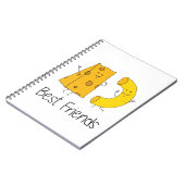 Mac en Cheese Best Friendship Art Bes Notitieboek (Linkerzijde)