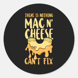 Mac en Cheese Er is niets wat Mac Cheese niet kan Ronde Sticker