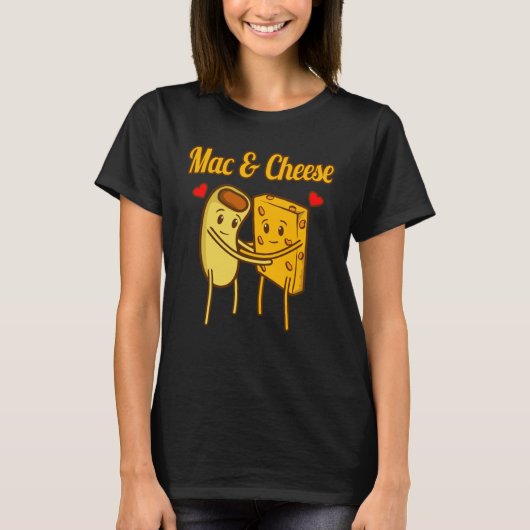 Mac en Cheese Food Lover Eater T-shirt (Voorkant)