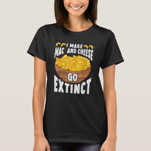Mac en Cheese geïnspireerd op Macaroni T-shirt (Voorkant)