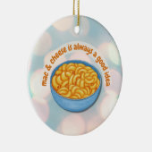 Mac- en Cheese kerstversiering Keramisch Ornament (Rechts)