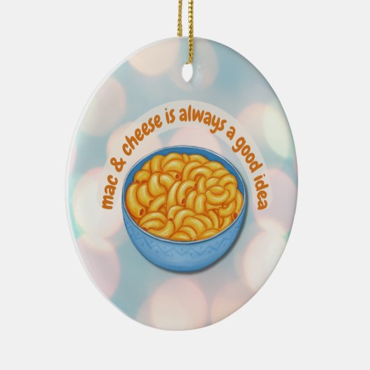 Mac- en Cheese kerstversiering Keramisch Ornament (Rechts)