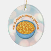 Mac- en Cheese kerstversiering Keramisch Ornament (Links)