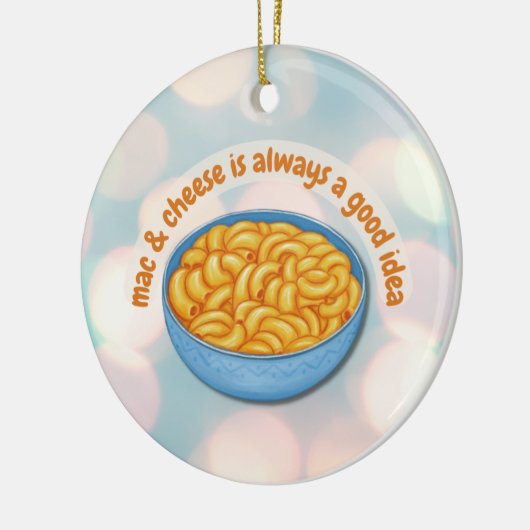 Mac- en Cheese kerstversiering Keramisch Ornament (Links)