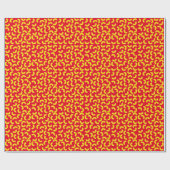 Mac en Cheese Kind 1st Birthday Party Macaroni Cadeaupapier (Vlak)