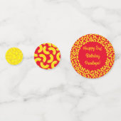 Mac en Cheese Kind 1st Birthday Party Macaroni Confetti (Voorkanten)