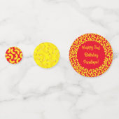 Mac en Cheese Kind 1st Birthday Party Macaroni Confetti (Achterkanten)