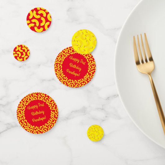 Mac en Cheese Kind 1st Birthday Party Macaroni Confetti (Groep)