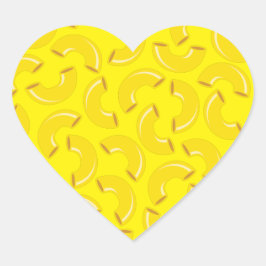 Mac en Cheese Kind 1st Birthday Party Macaroni Hart Sticker