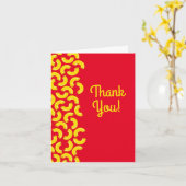 Mac en Cheese Kind 1st Birthday Party Macaroni Kaart (Gele Bloem)