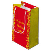 Mac en Cheese Kind 1st Birthday Party Macaroni Klein Cadeauzakje (Achterkant Gekanteld)