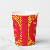 Mac en Cheese Kind 1st Birthday Party Macaroni Papieren Bekers (Links)
