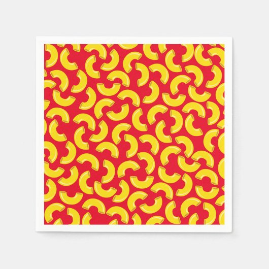 Mac en Cheese Kind 1st Birthday Party Macaroni Servet (Voorkant)