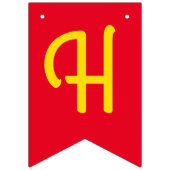 Mac en Cheese Kind 1st Birthday Party Macaroni Vlaggetjes (Tweede vlag)