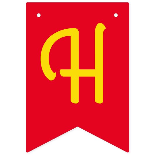 Mac en Cheese Kind 1st Birthday Party Macaroni Vlaggetjes (Tweede vlag)