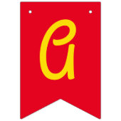 Mac en Cheese Kind 1st Birthday Party Macaroni Vlaggetjes (Derde vlag)