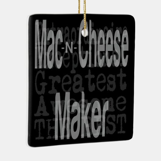 Mac en Cheese Maker Extraordinaire Keramisch Ornament (Rechts)