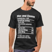 Mac en Cheese Nutrition Fact.b T-shirt (Voorkant)