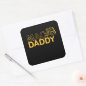 Mac en Cheese Nutrition Funny Thanksgiving Mac Vierkante Sticker (Envelop)