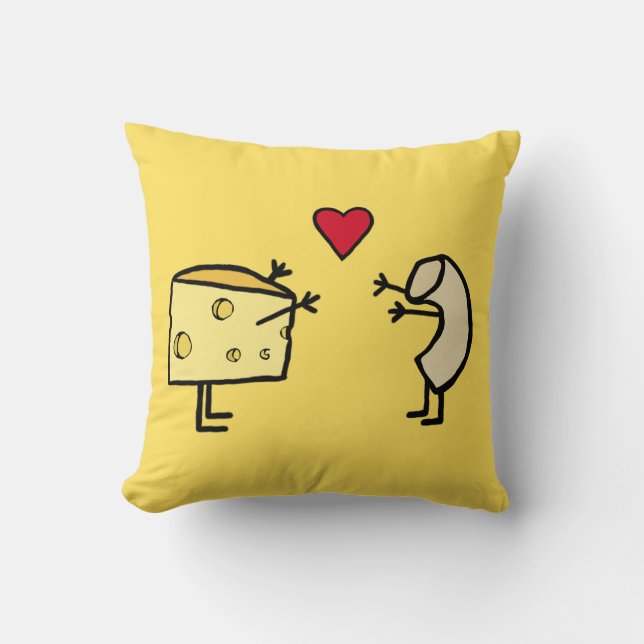 Mac en Cheese Pillow Kussen (Voorkant)