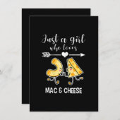 Mac en Cheese Shirt Funny Mac en Cheese Lover Gift Kaart (Voorkant / Achterkant)