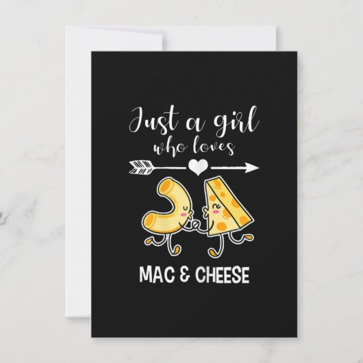 Mac en Cheese Shirt Funny Mac en Cheese Lover Gift Kaart (Voorkant)